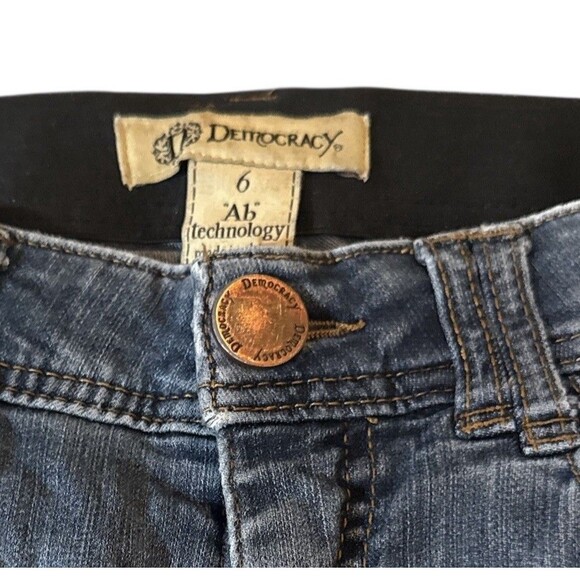 Democracy Women's Jeans Size 6 "Ab" Technology Blue Denim Straight-Leg Casual - Picture 2 of 8